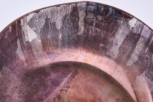 31/2203: Studioglas Schale mit Prägedekor, wohl um 1980 – Bild 6