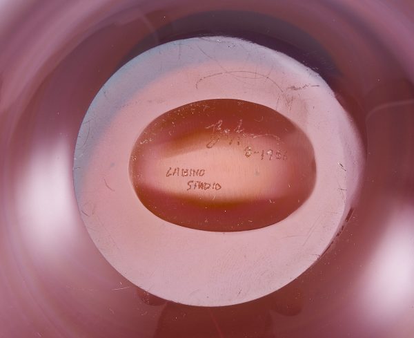 Kelchvase, Labino Studio 1986 – Bild 5