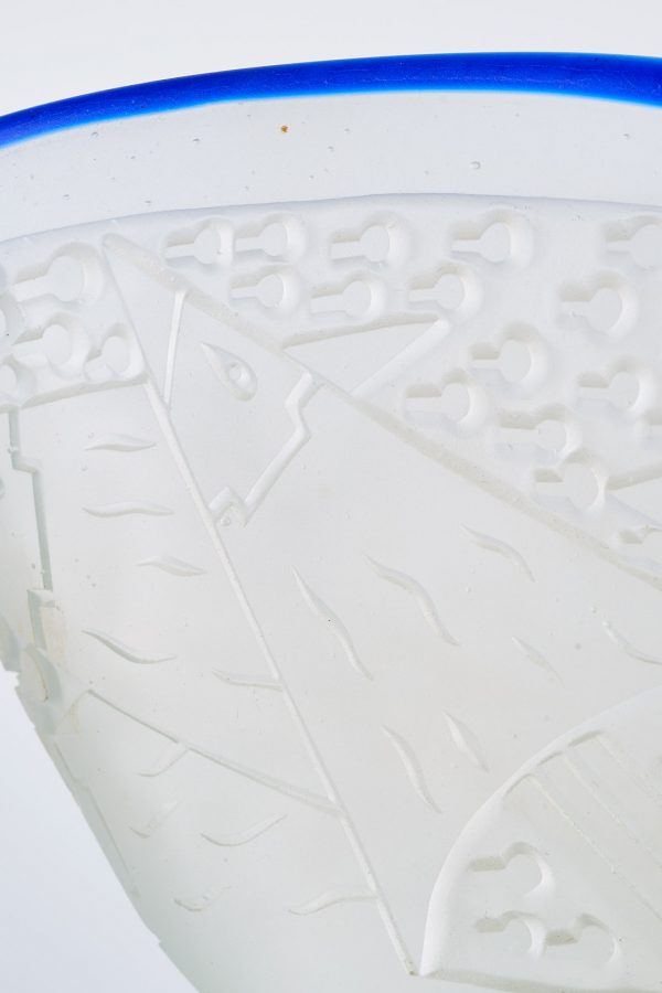 31/2219. Vase mit Schliffdekor, Art Deco-Stil, dat. 1982 – Bild 6