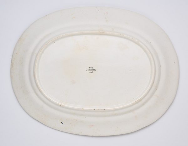 31/2250: Ovale Platte, Art Deco, Kuznecov/ Riga um 1930 – Bild 3
