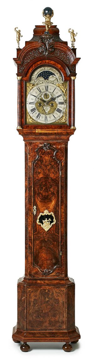 213/515: Barock-Standuhr, Amsterdam um 1750