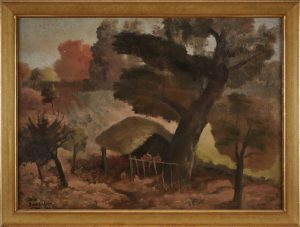 Gemälde Jean Burkhalter "Landschaft".