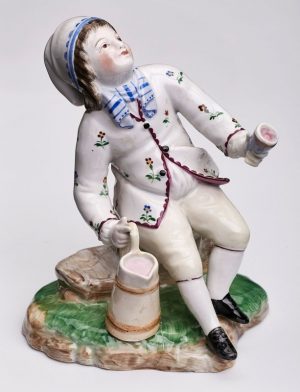 Weintrinkender Knabe, Höchst Damm um 1870