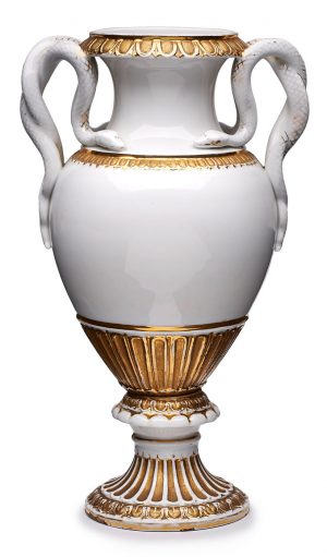 Schlangenhenkelvase, Meissen um 1920