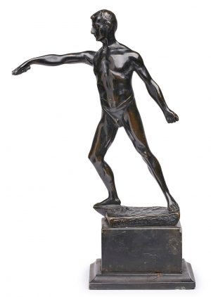 Kl. Bronze "Fechter" um 1920