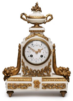 Kaminuhr, Louis-XVI-Stil, Frankreich Ende 19. Jh.