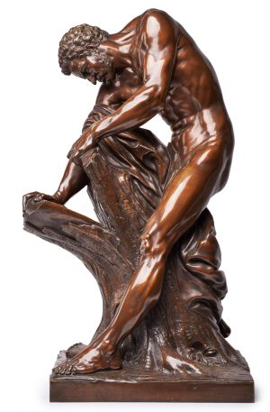 207/547 Gr. Bronzeskulptur Edme Dumont