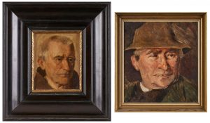 2 Gemälde Anton Burger