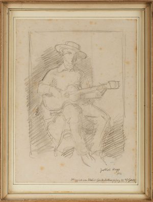 Lot 204/214: Bleistiftzeichnung Jacob Happ