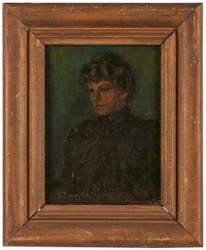 Lot 333: Gemälde Gustav Schraegle "Bildnis einer jungen Frau"