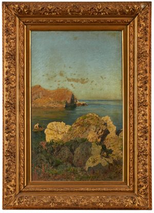 Los 166: Gemälde Otto Geleng "Bucht bei Taormina"