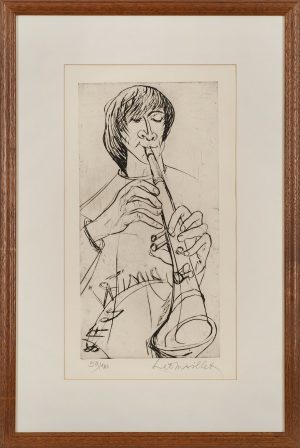 Los 261: Kaltnadelradierung Léo Maillet "Clown Dimitri"