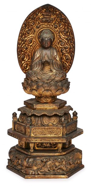 Lot 204/1141: Buddha in Schrein, Japan wohl um 1900