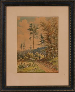 Lot 205/297: Aquarell, weiß gehöht Franz Jakob Hoffmann