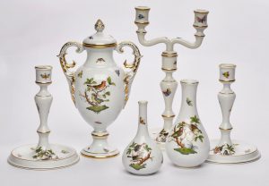 Lot 205/629: Kl. Konvolut Tischdekor-Teile, Herend Ende 20. Jh.