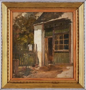 Ölstudie Theodor Breitwieser "Eingangstür"