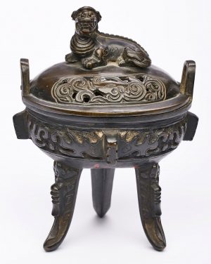 Bronze-Räuchergefäß, China um 1800