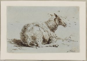 209/268 Sepiafederzeichnung signiert Hubert