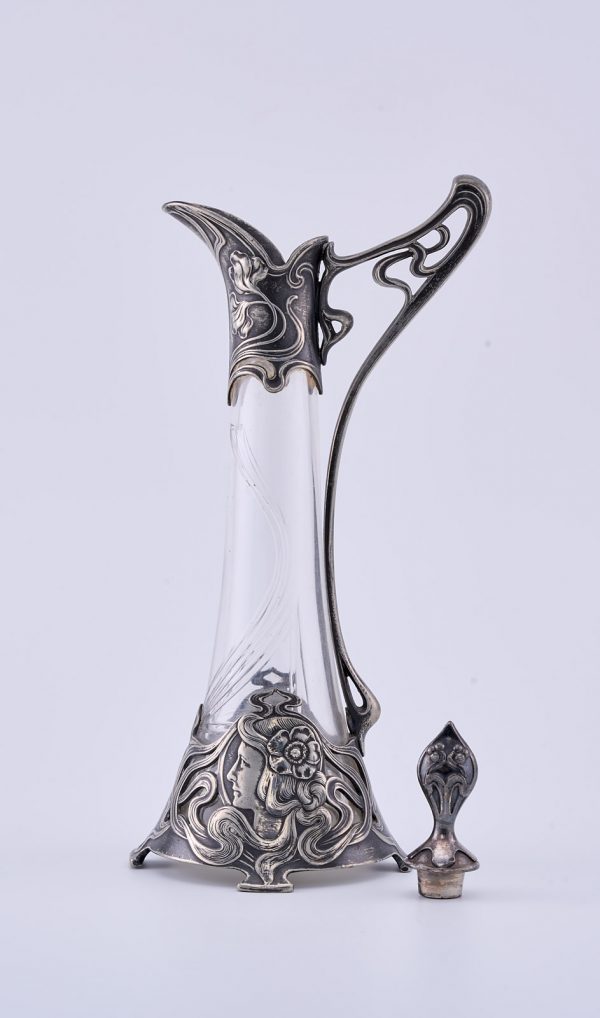 31/2276: Kl. Karaffe, Jugendstil, Wien um 1900 – Bild 2