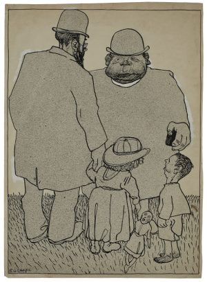 207/342 Tuschfederzeichnung Richard Graef