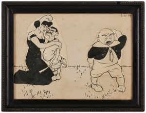 207/344 Collage / Tuschzeichnung Erich Wilke