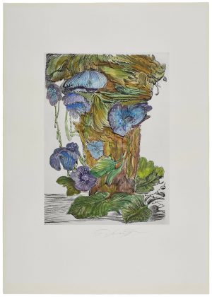 207/103 Kolorierte Radierung Ernst Fuchs