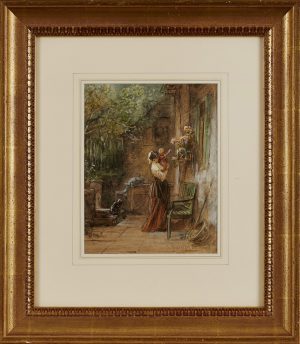 208/330 Aquarell, weiß gehöht Peter Philipp Rumpf