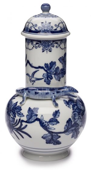 208/817 Eidechsenvase, Meissen 2009