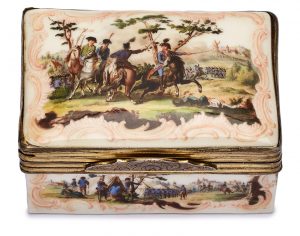 208/750 Tabatière mit Erotica-Innendeckel, Meissen 2. Hälfte 18. Jh.