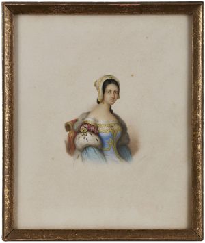 208/398 Aquarell, weiß gehöht signiert C. A. Stößel