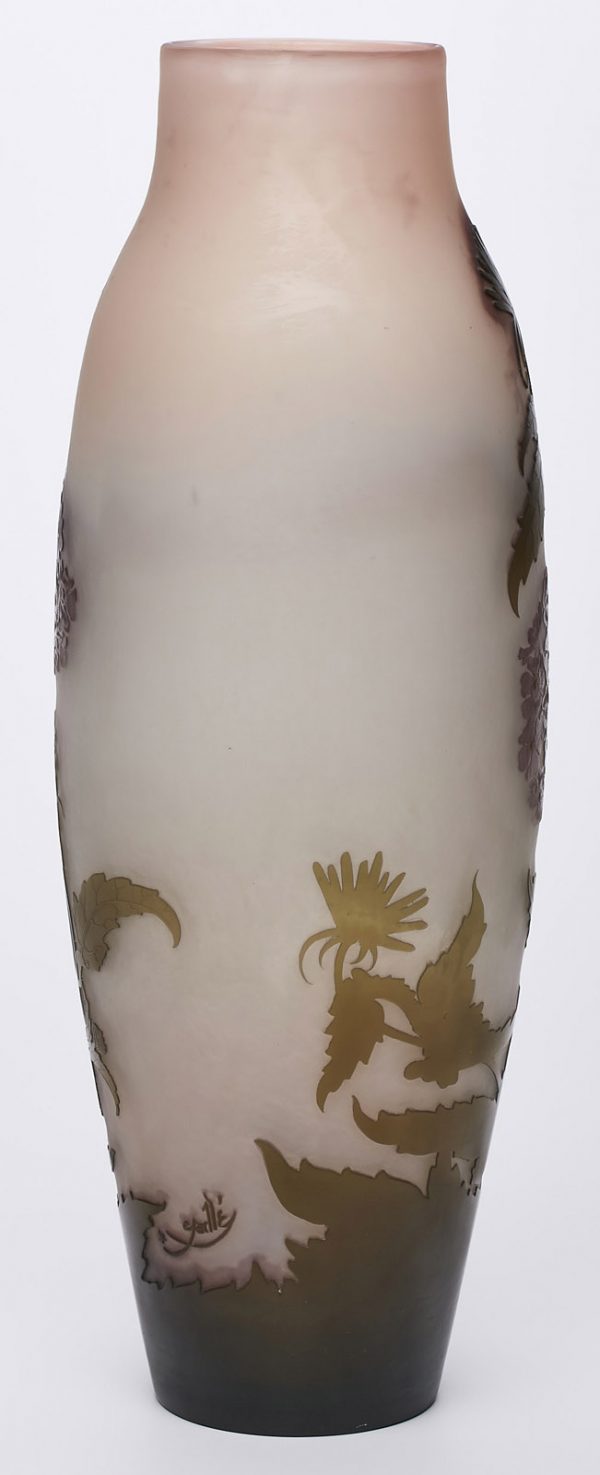 211/988 Gr. Vase "Verbene", Jugendstil, Gallé um 1904 – Bild 3