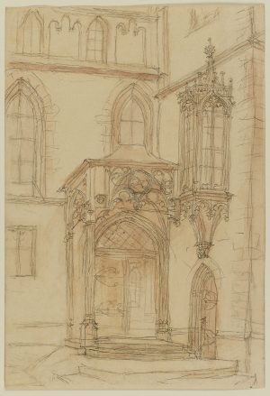 209/175 Lavierte Bleistiftzeichnung Peter Becker