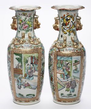 30/2127 Paar Vasen, China wohl 20. Jh.