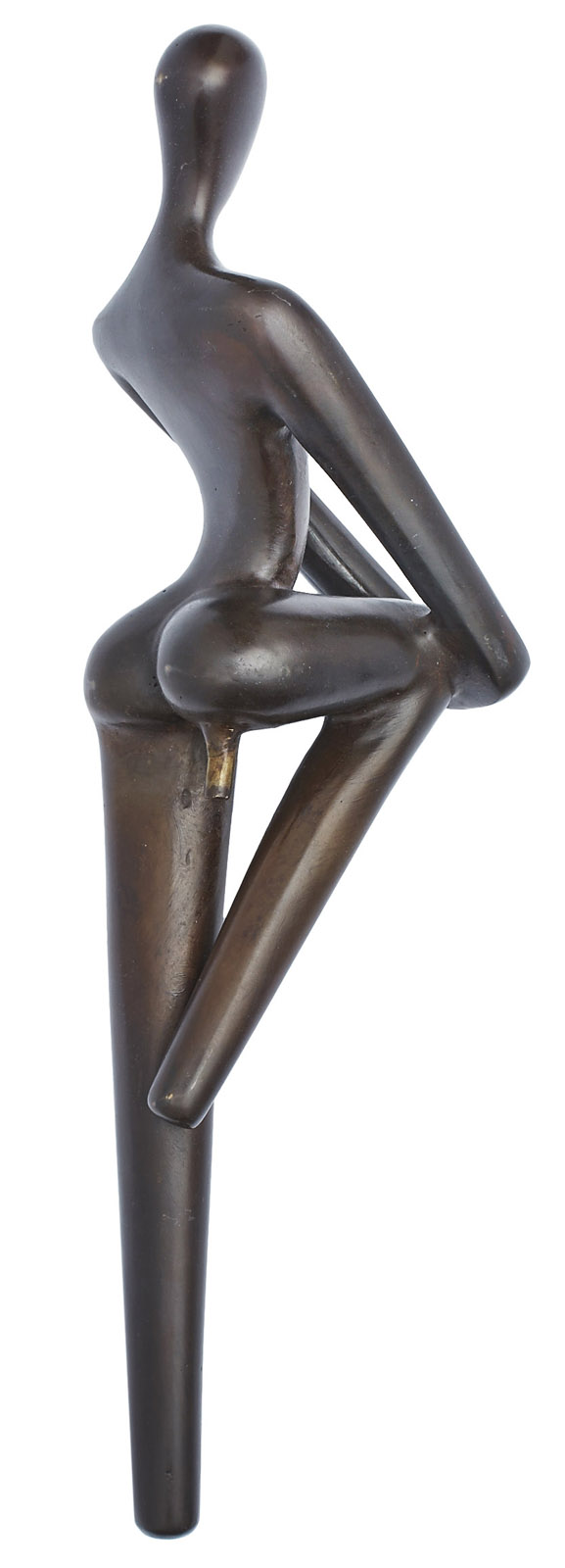 210/473 Bronze Tolla Inbar "Stehende Frau, ein Bein haltend" – Bild 3
