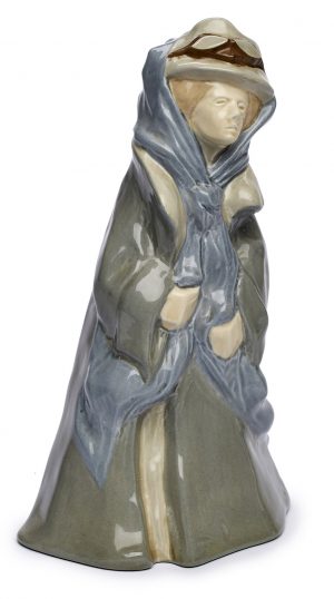 209/557 Automobilistin, Jugendstil, Wächtersbach um 1908/10.