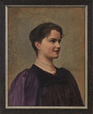 210/248 Gemälde Anton Hans Karlinsky "Bildnis Betty Schwiefert"