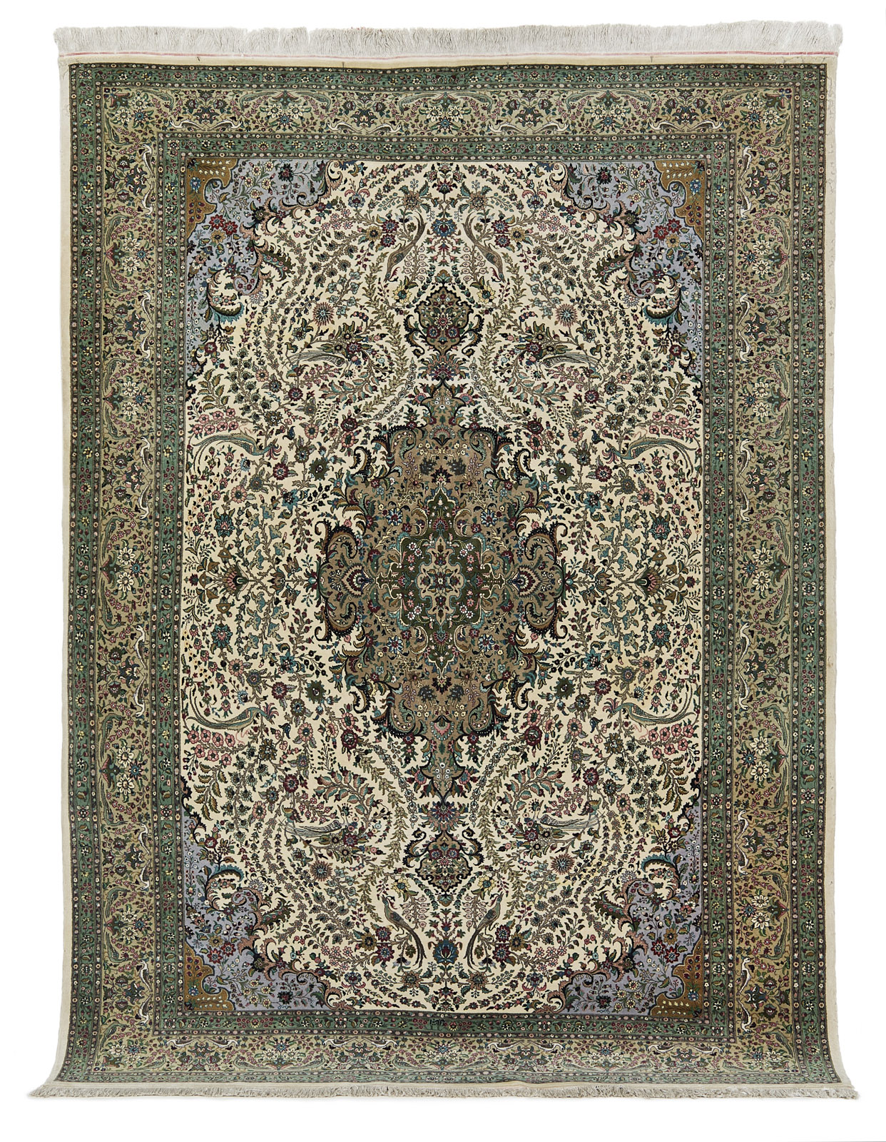 212/517 Gr. Isfahan-Teppich um 1980.