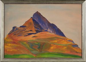 210/357 Aquarell/Gouache Landschaftsmaler um 1950 "Berg"