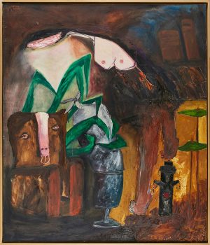 210/78 Gemälde Sandra Brandeis Crawford "Bills Chair"