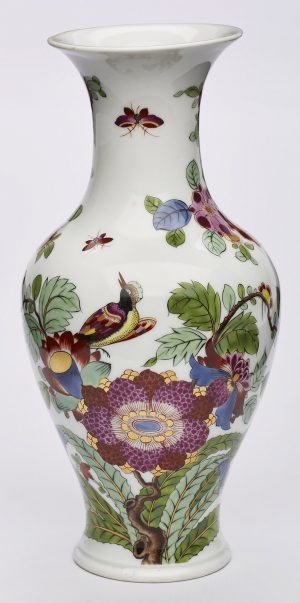 210/746 Vase "Vögel zwischen Blüten"