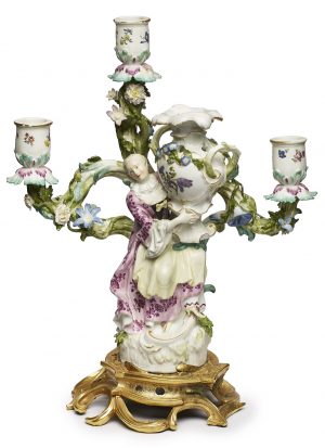 210/730 Figuren-Leuchter Meissen