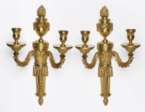 210/510 Paar Wandappliken Louis-XV-Stil