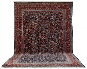 211/550 Gr. Teppich Keshan Mitte 20. Jh.