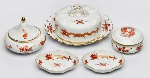 211/627 Konvolut Tischdekor-Teile, Meissen 20. Jh.