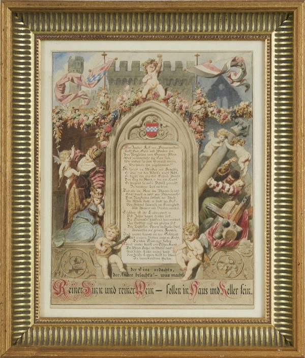 211/204 Aquarellierte Federzeichnung Eugen Klimsch
