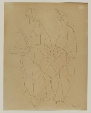 211/329 Bleistiftskizze Eduard Bargheer