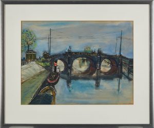 211/143 Kolor. Tuschezeichnung mit Deckweiß Friedrich Einhoff