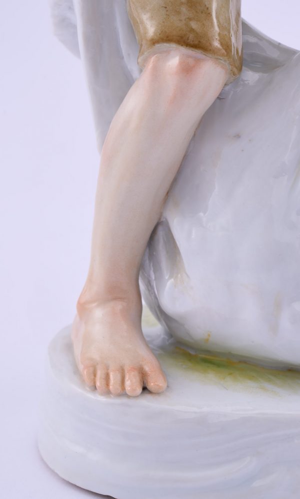 215/473: Knabe mit Apfelsack, Jugendstil, Meissen um 1910 – Bild 6