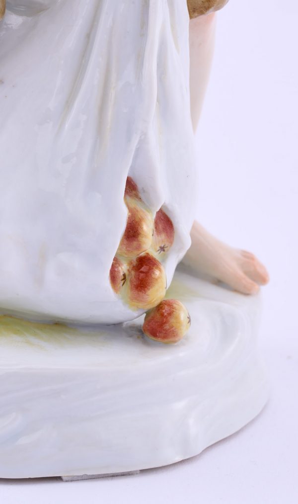 215/473: Knabe mit Apfelsack, Jugendstil, Meissen um 1910 – Bild 7