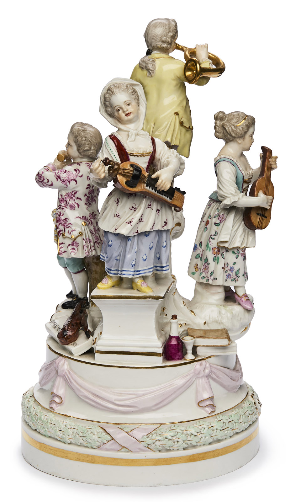 212/563 Musikantengruppe, Meissen um 1900. – Bild 2
